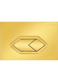 Resim Mat Gold Gama Çift Basmalı Rezervuar Butonu Çok Renkli 