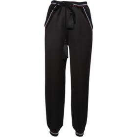 Resim Özel Tasarım Couture Siyah Jogger Pantolon Black Jogger Pants 