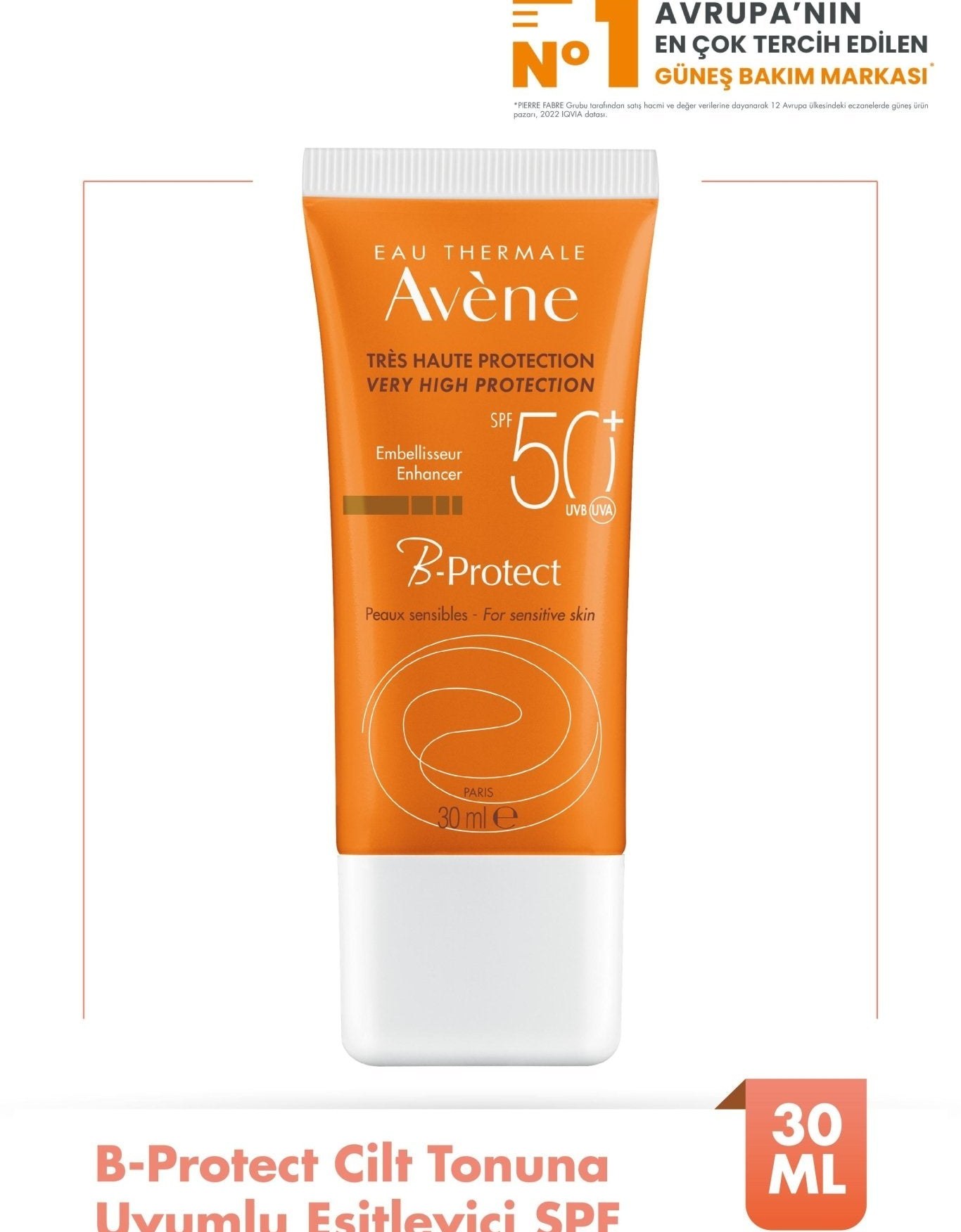 Avène Avene Solaire B-Protect SPF 50 Güneş Kremi 30 ml Fiyatı ve Özelliklerı - Badem