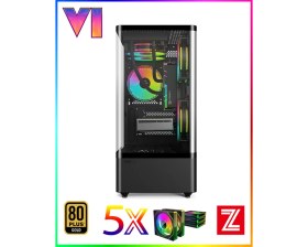 Resim Zeiron Gta-Vı Power X7 Ryzen 7 5700X 32GB Ram 1tb M.2 Nvme SSD 8gb Gddr7 RTX5050 Ekran Kartı Premium Masaüstü Bilgisayar 