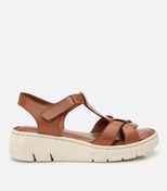 Resim Hotiç Kadın Deri Taba Ayarlanabilir Comfort Sandalet 01sah306850a370 Taba-tan Taba 