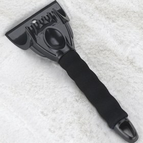 Resim Cdwishbest Siyah Stil Araba Buz Kazıyıcı Ön Cam Buz Kırıcı Hızlı Temiz Cam Fırçası Kar Temizleme Aracı Otomatik Pencere Kış Kar Fırçası Kürek (Yurt Dışından) 