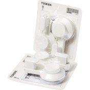 Resim Tısken Vantuzlu Kanca; Beyaz; 4 Adet 