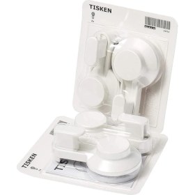 Resim Tısken Vantuzlu Kanca; Beyaz; 4 Adet 