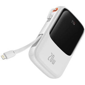 Resim Baseus Qpow Pro Dijital Göstergeli 10000mah 20w Hızlı Şarj Powerbank Apple Uyumlu iPhone Lightning Kablolu- 5775 Çok Renkli 