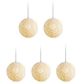 Resim Agoodshop Takım Pamuk Topu Işık Dize Rattan Peri Işıklar Küre Peri Işıklar Led Top Dize Işıklar Pil Dize - 