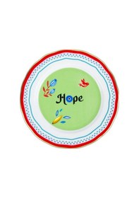 Resim Mamma Mia Hope Yazılı Tabak 22 Cm Çok Renkli 