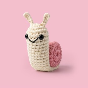 Resim The Gookie Salyangoz Tığ Kiti Yeni Başlayanlar İçin Videolu Amigurumi Örgü Oyuncak Seti- Pratik Örgü İp 