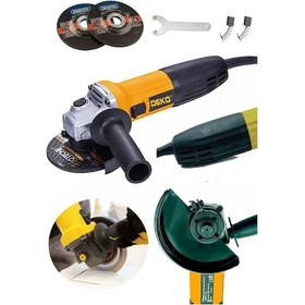 Resim Deko Turkey 125 MM Spiral Avuç Içi Kesme Ve Taşlama Makinası 4500W 