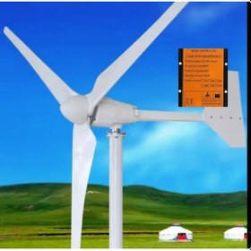 Resim 700w Rüzgar Türbini 24v + Şarz Kontrol Cihazı 