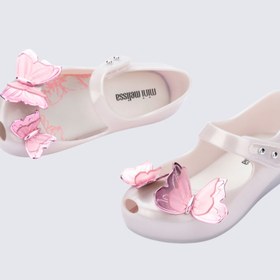 Resim Mini Melissa Ultragirl Fly Kelebek Aplikeli Beyaz Kız Bebek & Çocuk Babeti | 22-30 Numara | Melflex® Vegan | İkonik Kokulu - 24 