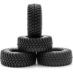 Resim Shineyee 1/10 Rc Araçlar İçin 4 Adet Lastik Seti - Trx4 Scx10 90046 90047 Cc01 Uyumlu 