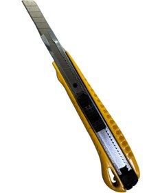 Resim Dekor (Hassan) HASSAN DEKOR PROFESYONEL MAKET BIÇAĞI METAL GÖVDE İNCE SARI 9MM 