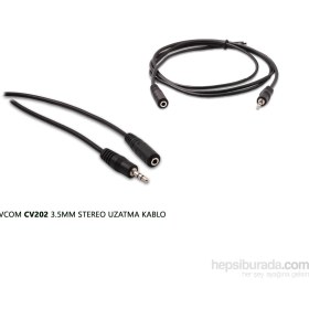 Resim Vcom Cv202 3.5Mm Stereo Uzatma Kablo 3Mt Kesintisiz Bağlantı İçin Uygun 