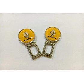 Resim İmza Renault Logolu Uyumlu Ikaz Ses Susturucu Metal Toka 2 Adet 