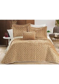 Resim Brillance Çift Kişilik Yatak Örtüsü Gold Gold 