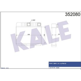 Resim KALE 352080 KALORİFER BMW 3×3 E46 98- AL PL BRZ 