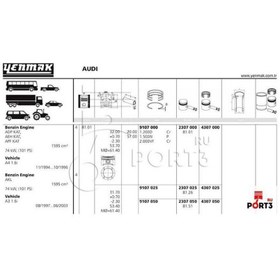 Resim Vw Golf4 Piston Segman 81,01 Mm Std Bora A3 1.6 AKL AEH 