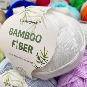 Resim 6 adet Yumuşak Bambu Elyaf İplik, Tığ İle Yapım, Örgü T-shirt'ler, Şal'lar, Atkı'lar, Kazaklar, Ceketler, Şapkalar, Hırkalar, Aksesuarlar ve El Sanatları Bahar, Yaz, Sonbahar için Uygun 300g Toplam 
