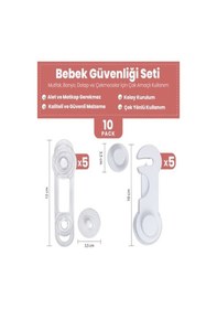 Resim Can Yıldız Plastik Çocuk Bebek Güvenlik Çok Amaçlı Kilit Dolap Kapak Çok Amaçlı Kilit Siyah 
