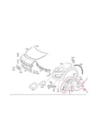 Resim A4546980030 Smart Forfour Sol Ön Kapı Davlumbazı 