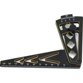 Resim Alüminyum Tekerlek Ölçüm Çubuğu Bjm383 - 21x8x3cm Boyutlu, 75g Ağırlıkta Ölçme Aracı 