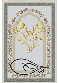 Resim Dijital Baskılı, Yıkanabilir, Yumuşak Dokulu Çocuk Ve Yetişkin Seccade S-dot-sn-072 Gri 