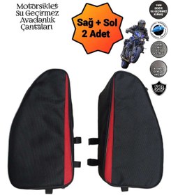 Resim SEVBAGS Motosiklet Yan Koruma Demiri Avadanlık Çantaları 1900 Denye 40 Cm 