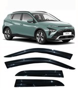 Resim Genel Markalar Hyundai Bayon Cam Rüzgarlığı Parlak Siyah 4 Kapı Için 4 Parça Yapıştırmalı Montaj 