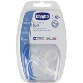 Resim Chicco Physio Soft Silikon Emzik 6-12 Ay - Şeffaf 