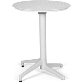 Resim Bintaşmobilya Beyaz Katlanır Cafe Otel Dış Mekan Bahçe Masası Beyaz 