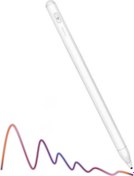 Resim Apple iPad 10.2 2021 (9.Nesil) Uyumlu Eğime Göre Çizgi Kalınlığı Değişen Şarjlı Dokunmatik Ekran Kalemi Stylus Pen Fuchsia