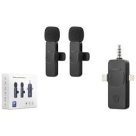 Resim Hadron Hdx2782 Kablosuz Çift Yaka Mikrofonu 3in1 