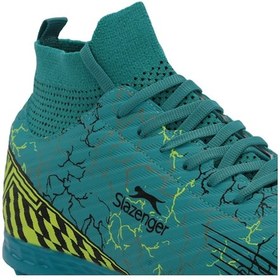 Resim Slazenger CORNER Çocuk Halı Saha Turkuaz Futbol Ayakkabısı 