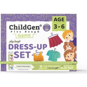 Resim Sahneli Giysi Giydirme Oyun Hamuru Seti Çok Renkli 