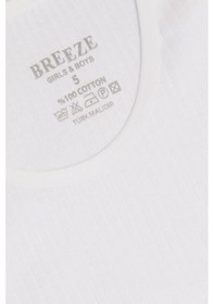 Resim Breeze Girls & Boys Erkek Çocuk Atlet Geniş Askılı Fitilli 3-11 Yaş, Beyaz-beyaz Beyaz 