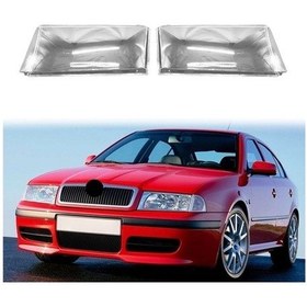 Resim Didadodo Skoda Octavia 2001-2004 Sol Far Kabuk Lamba Kapağı, Şeffaf Lens Far Kapağı 