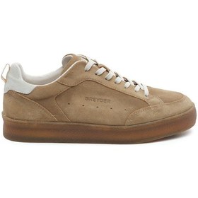 Resim Greyder 18520 Vizon Nubuk Hakiki Deri Erkek Sneaker Ayakkabı -939 Vizon 