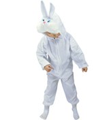 Resim Nessiworld Çocuk Tavşan Kostümü Beyaz Renk 2-3 Yaş 80 cm 