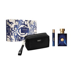 Resim Versace Dylan Blue EDT Erkek Parfüm Seti (Parfüm 100 ml + Seyahat Boy Parfüm 10 ml + Çanta) 