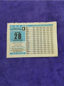 Resim 28 Ocak 2008 Takvim Yaprağı - Nostaljik Koleksiyonluk Takvim Yaprağı A 