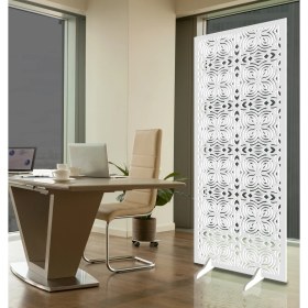 Resim Liar Ahşap Seperatör (Paravan) - KSP-90 - (10 mm) - (69 cm x 139 cm) - (Beyaz) 