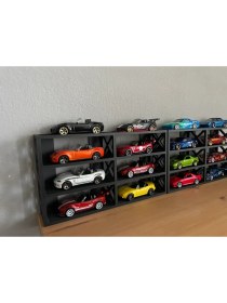Resim 1/64OYUNCAK Araç Uyumlu 12 Li Duvar Garajı (Hot Wheels Uyumludur) 