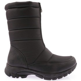 Resim Dgn 1051 Kadin Kürklü Önden Fermuarli Bot 1051-2113-R1534 Siyah 