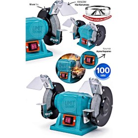 Resim Profesyonel 100 Mm Taş Motoru Çark Motoru Bıçak, Balta Ve El Aletleri Bileme Makinesi 
