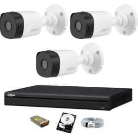 Resim Dahua 3 Kameralı Güvenlik Sistemi Dış-Mekan-Hdd-Jack-Bnc-Konnektör Proje Kamera 