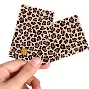 Resim Şık Leopar Desenli Kredi Kartı Tutucu - Kadınlar İçin Şık Sanatsal Koruyucu Kılıf, Dayanıklı Plastik, Çağdaş Tasarım, Banka Kartları ve Küçük Aksesuarlar İçin Mükemmel, Çanta İçin Kart Tutucu 