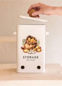 Resim The Mia Storage Patates Soğan Kabı 13x20x32 Cm Beyaz 