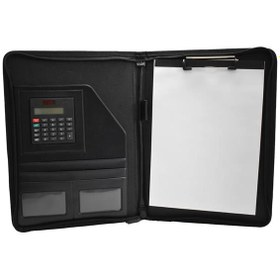 Resim Wole Fermuarlı Lux Sekreterlik Hesap Makineli Siyah 1413-3 