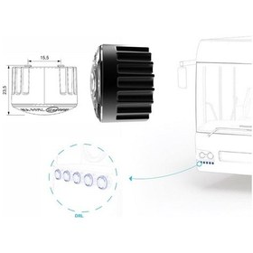 Resim Sanel 12v-24v Gündüz Sürüş Ledi 5 X 2 Takım 
